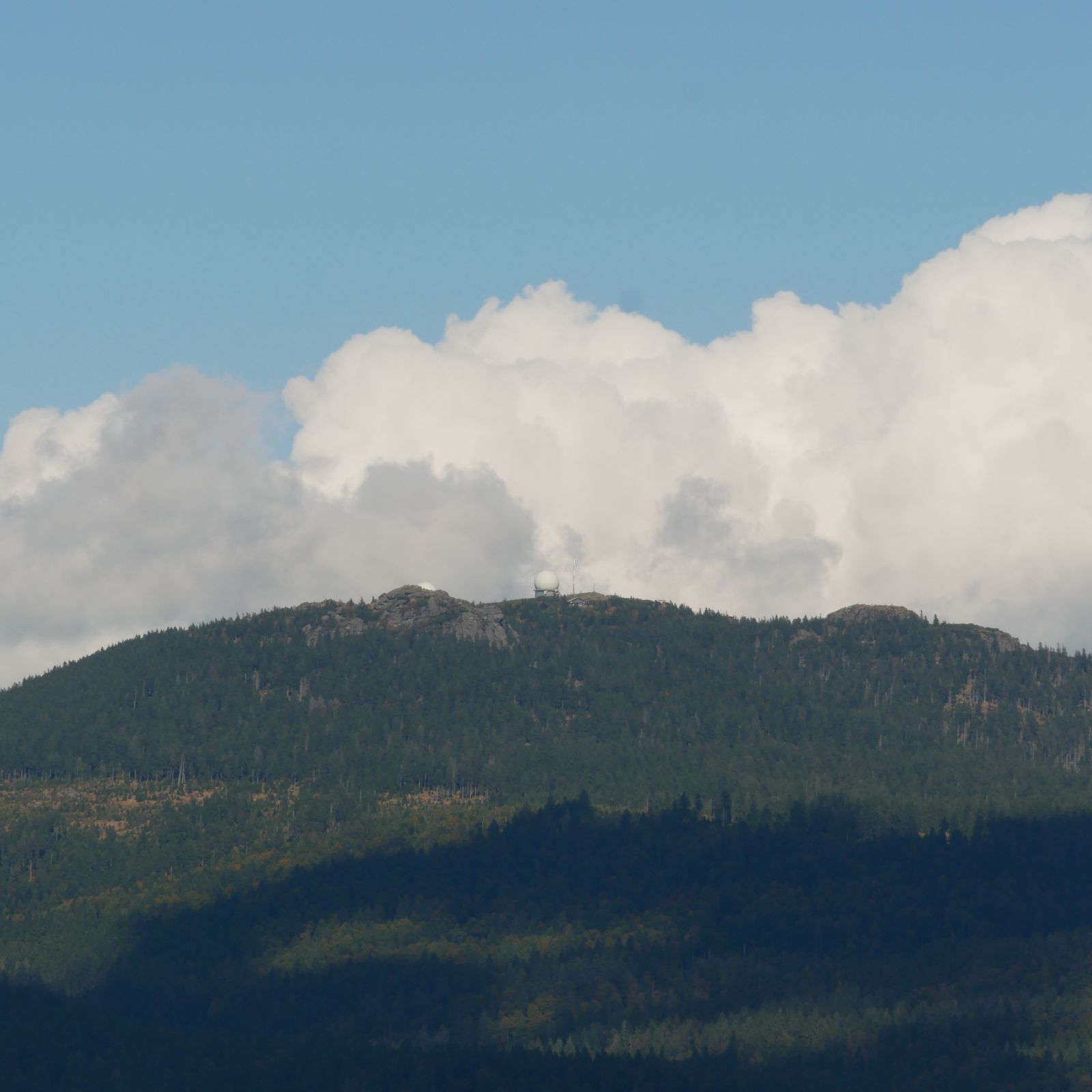 Radarstation auf dem Arbergipfel