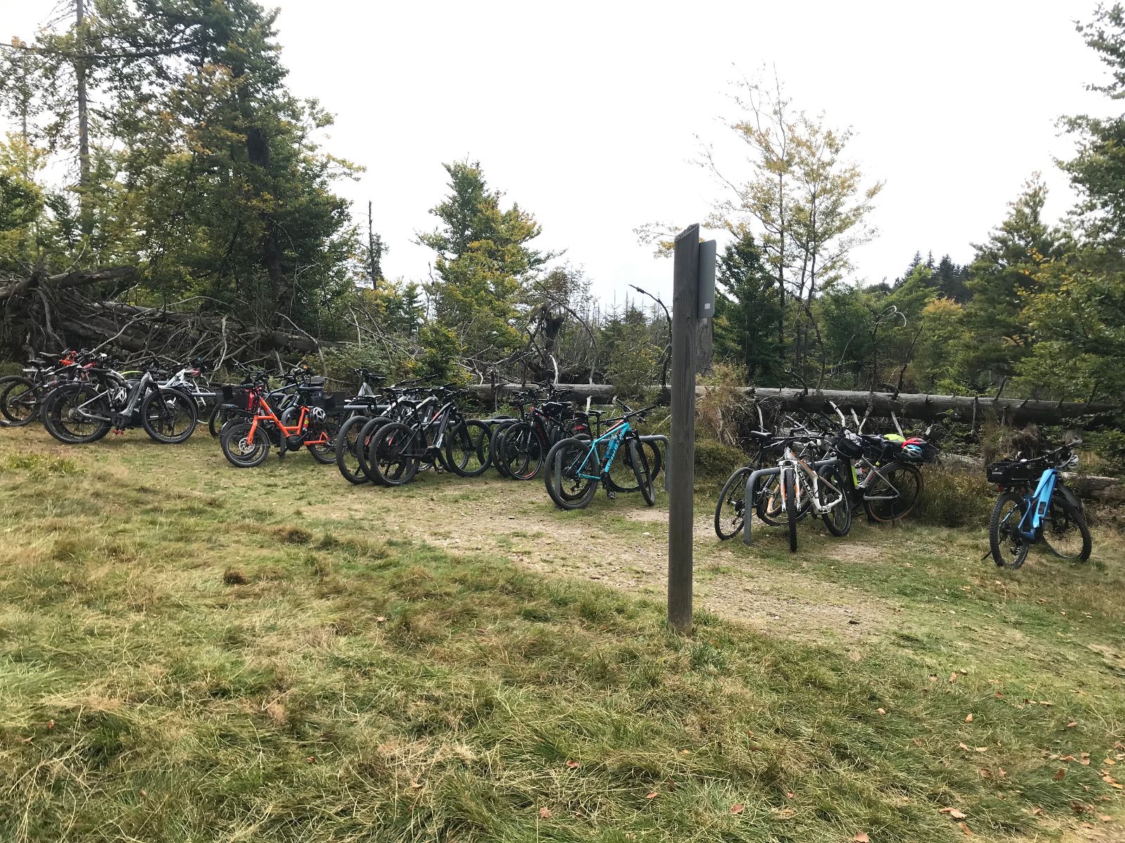Fahrradparkplatz an den Hohenschachten